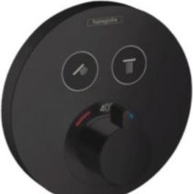 Image du produit hansgrohe Thermostat ShowerSelect S encastré pour 2 consommateurs (noir mat)
