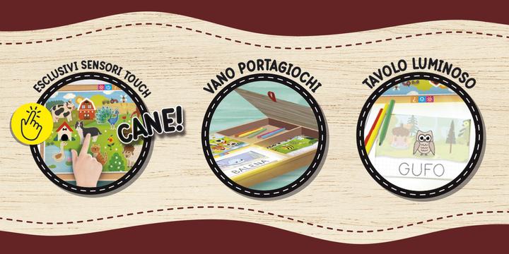 Image du produit Lisciani Table D'Activités Multiples En Bois Montessori