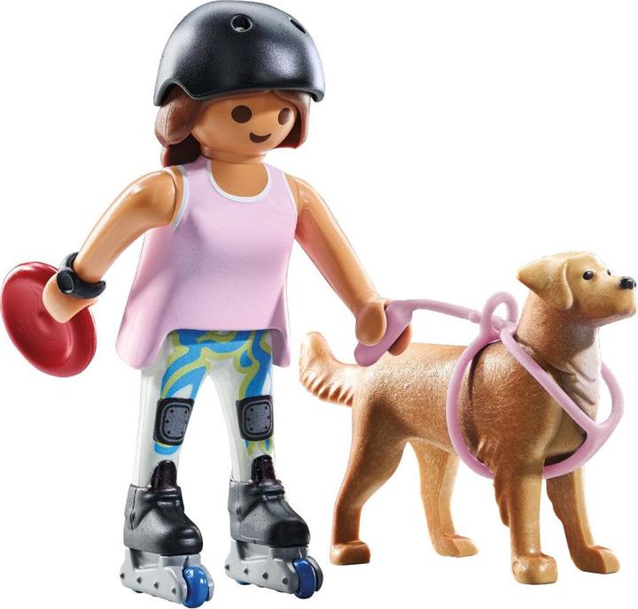 Produktbild Playmobil 71739 Inlinerin mit Retriever (71739, Playmobil City Life)