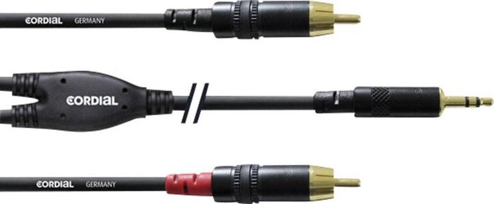 Produktbild Cordial Cfy Wcc (6 m, Cinch, 3.5mm Klinke (AUX))