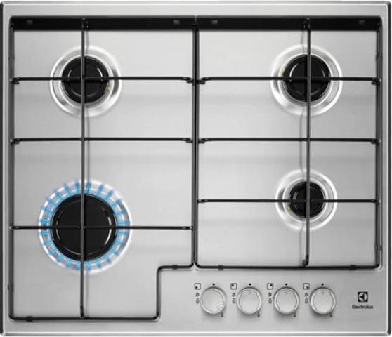 Immagine prodotto Electrolux EGS6424X piano cottura Acciaio inossidabile Da incasso Gas 4 Fornello(i)