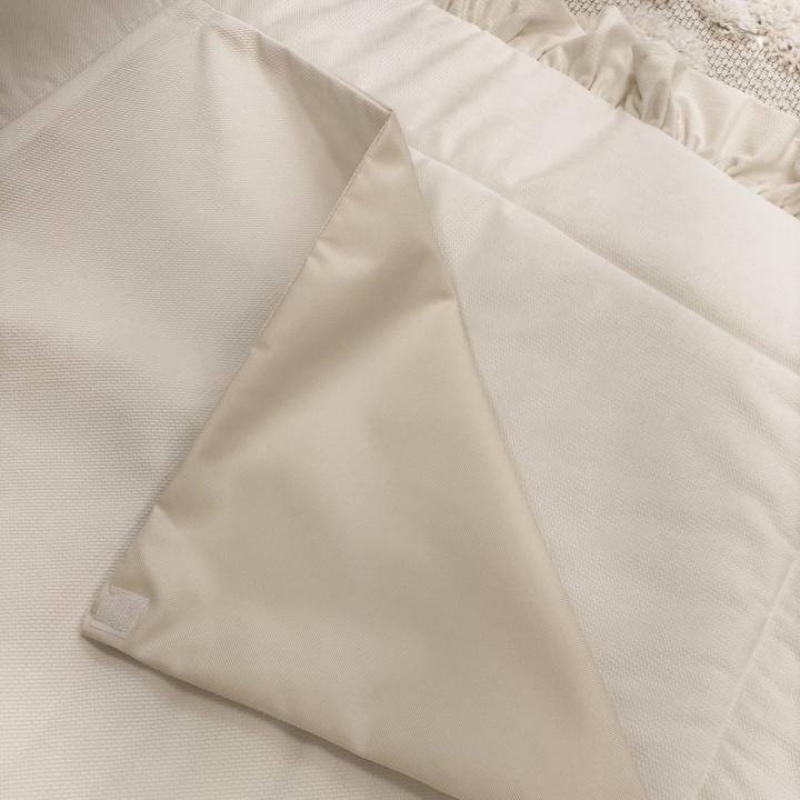 Image du produit Baby-Nest Matelas à langer Velvet Inclus Tapis imperméable amovible | Cream (80 x 75 cm)