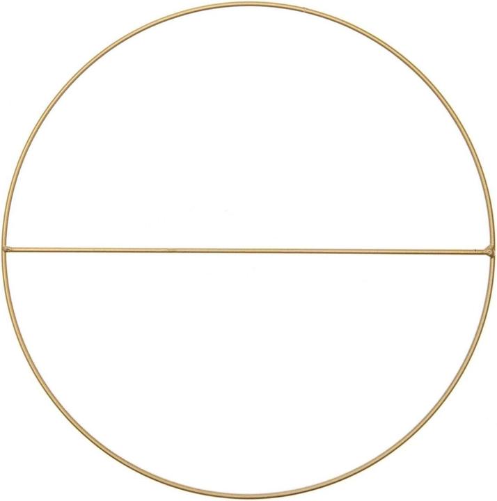 Rico Design Metallring mit Querstrebe Gold, 25 cm