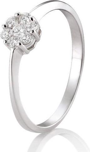 Produktbild Breuning Verlobungsring Flower (50, 750/18 K Gold)