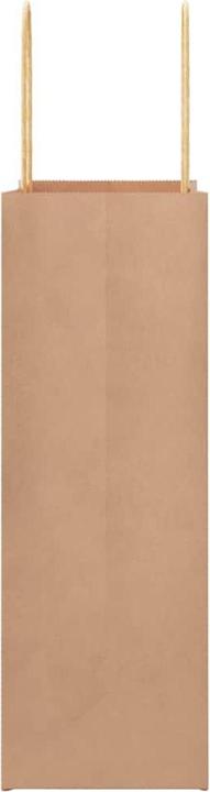 Produktbild VidaXL Kraftpapiertüten 250 Stk. mit Henkel Braun 22x11x31 cm Papiertüte (Geschenktüte, 250 x)