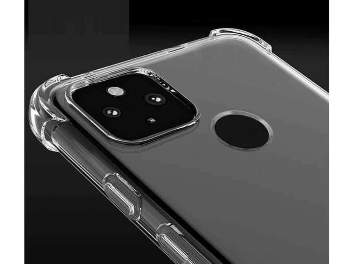 Produktbild Screenguard Google Pixel 4a 5G Hülle Crystal Soft Airbag Bumper (Google Pixel 4a 5G)