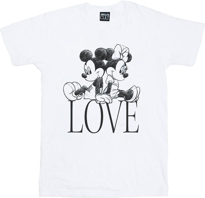 Image du produit Disney - T-shirt MICKEY AND MINNIE MOUSE LOVE - Femme (M)