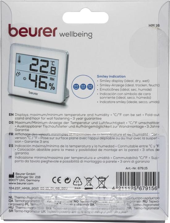 Actual product image Beurer Hm 16