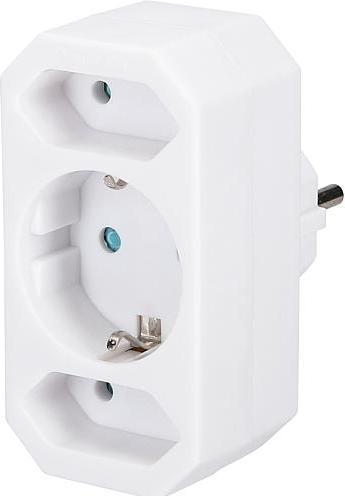 EGB Schuko-Euro-Adapter weiss (3 x)