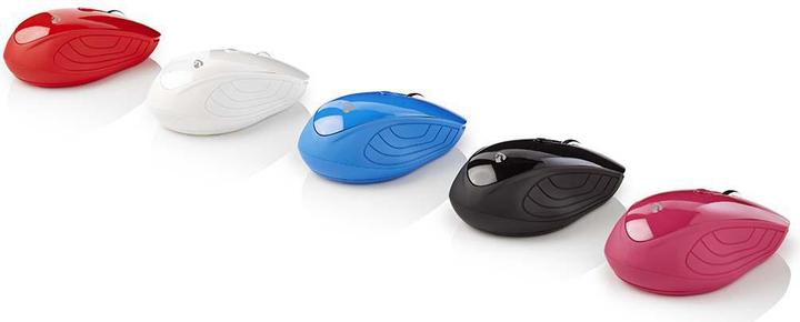 Immagine prodotto Nedis Mouse Wireless 800/1200 / 1600 DPI DPI regolabile Numero di pulsanti: 3 Ambidestro Rosso (Senza fili)
