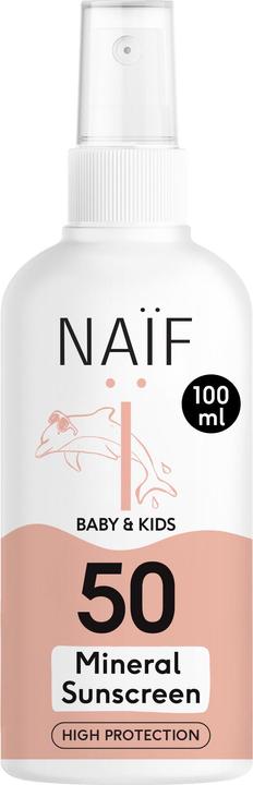 Produktbild Naïf Näif Mineral Sun Spray SPF50 Baby & Kids 175ml (Sonnenspray, SPF 50, 175 ml, 213 g)