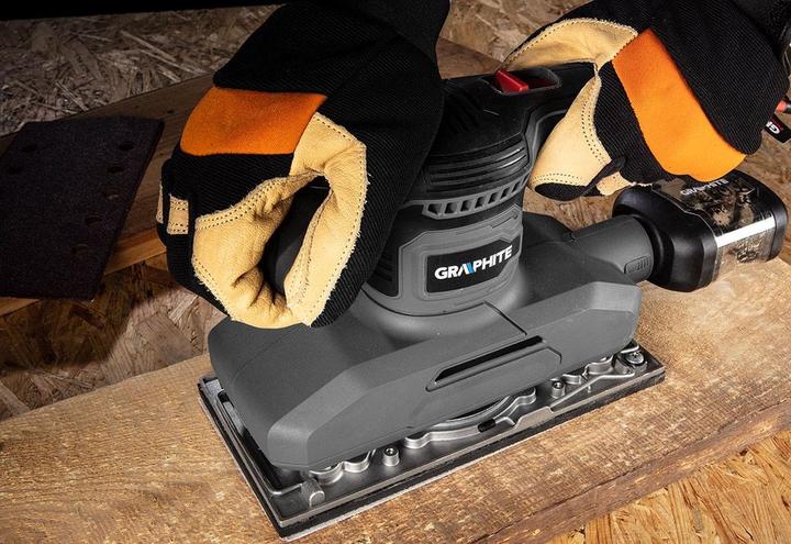Produktbild Graphite 380-W-Schleifmaschine mit einem Fuss von 115 x 230 mm (Schwingschleifer, 380 W)
