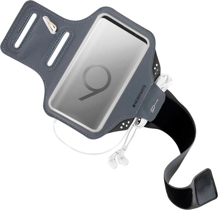 Actual product image Mobiparts Comfort Fit Sport Armband Samsung Galaxy S9 Black