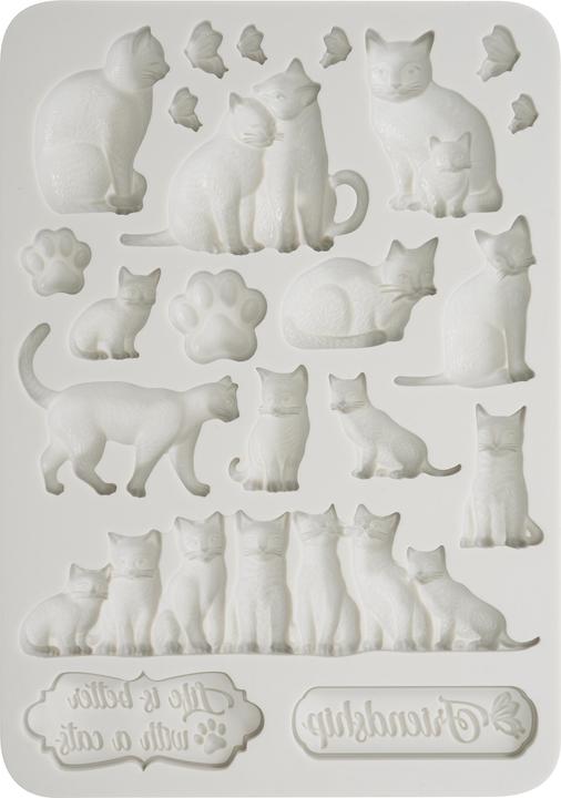Produktbild Stamperia Silikonform "Orchids and Cats - Cats"