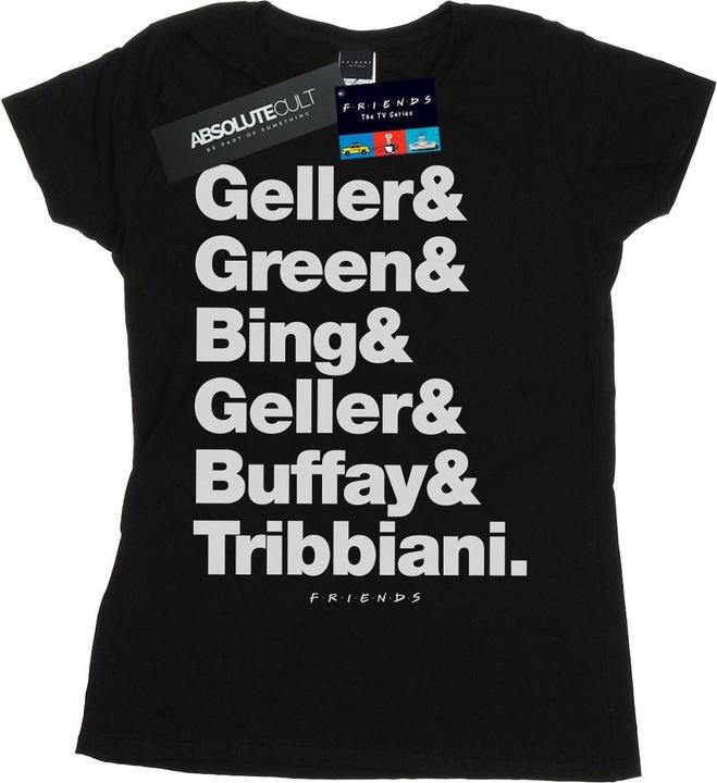 Actual product image Friends Womens/Ladies Surnames Text Cotton T-Shirt (M)