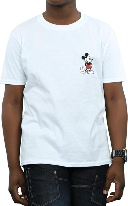 Actual product image Disney Boys Mickey Mouse Kickin Retro Chest T-Shirt (116)