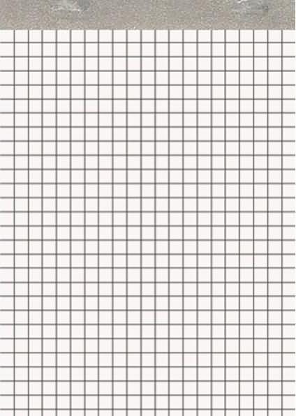 Immagine prodotto Landré Blocco note A6 plissettato senza copertina (A6, Quadretti, Nessuna rilegatura)