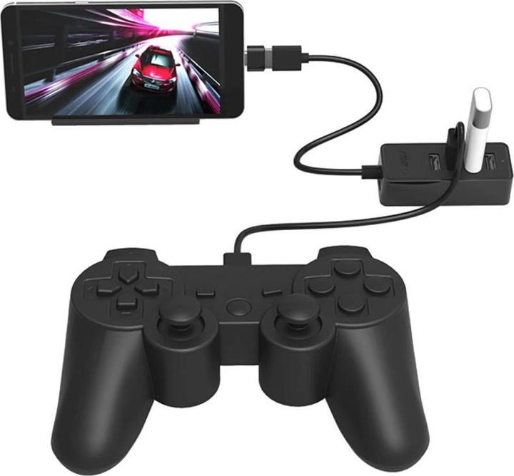 Actual product image Orico Converter Hub W5P-U2-100 4x USB-A 2.0 + microUSB 5V 1m - black (USB-A, 4 Ports)