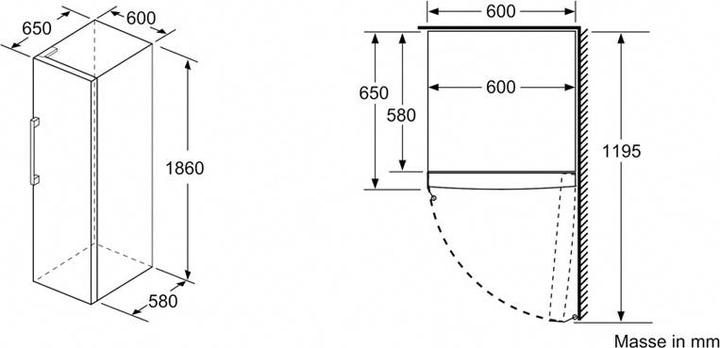 Produktbild Siemens GS36NVIEP (Freistehend, 242 l)