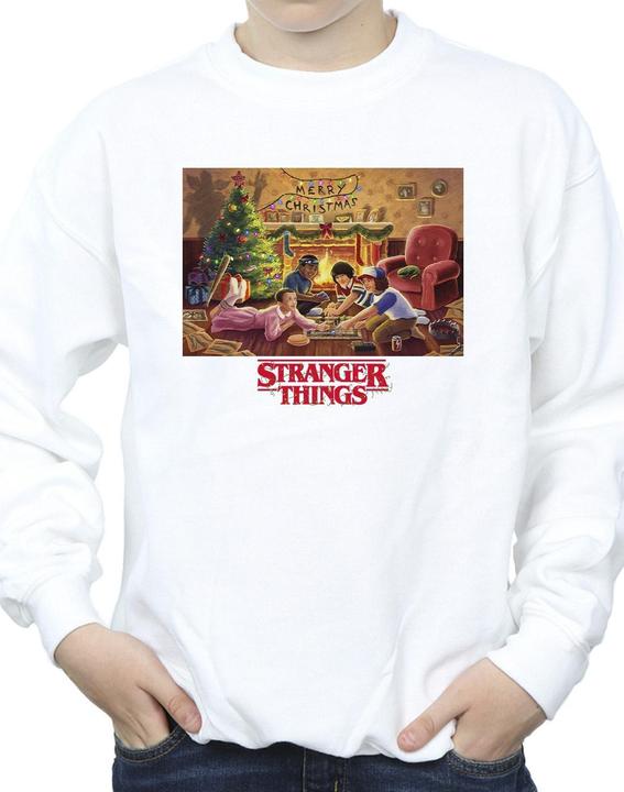 Actual product image Netflix Boys Stranger Things Christmas Gathering Sweatshirt (128)