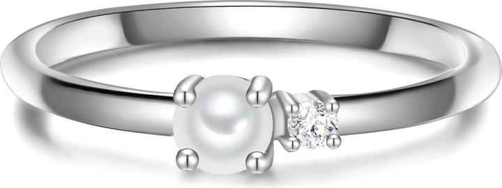 Produktbild Glanzstücke München Damen Sterling Silber Zirkonia Süsswasser-Zuchtperle silber - 31516 (54, 925 Silber)