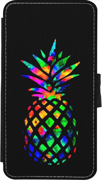 Image du produit PhoneLook Coque Wallet noir Ananas Multi-colors (Apple iPhone XS, Apple iPhone X)