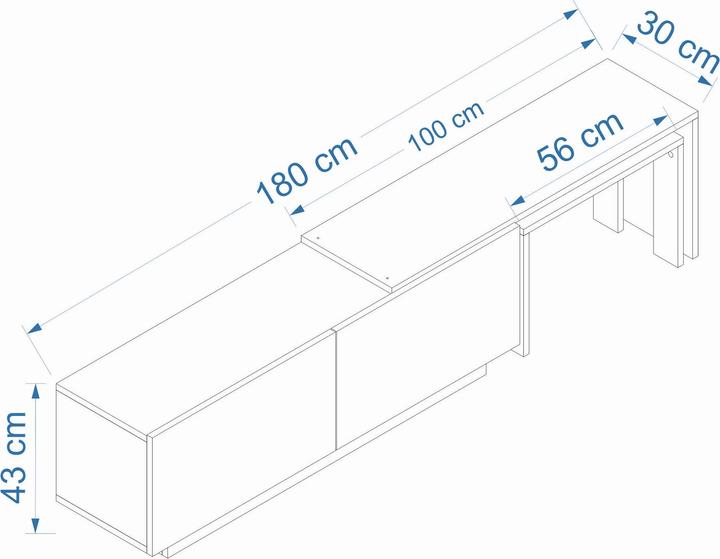Actual product image Kalune Design Oslo (180 x 30 x 43 cm)