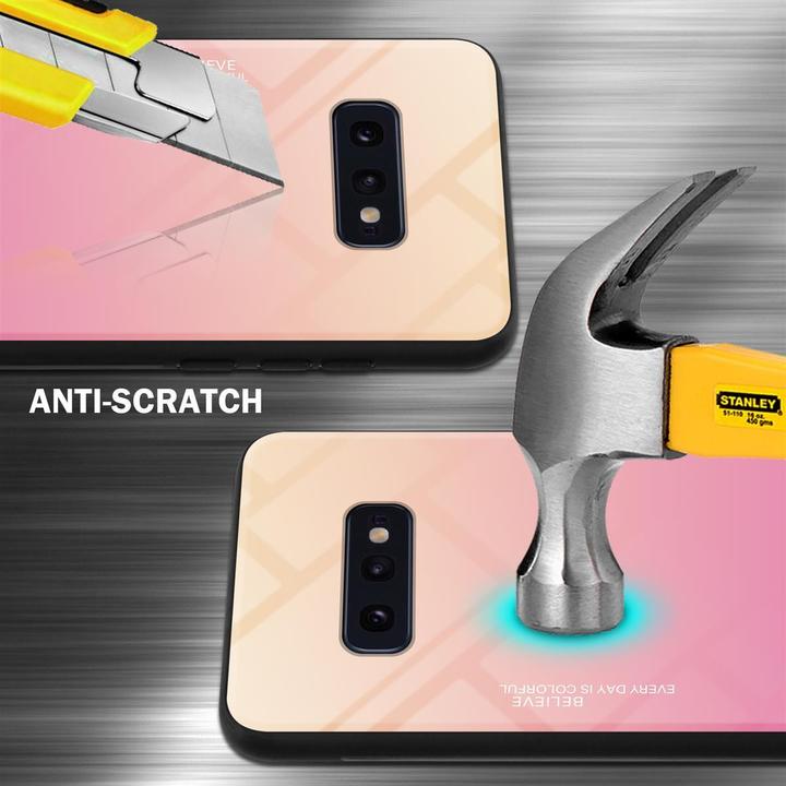 Produktbild Cadorabo TPU 2 Farben Glas Cover (Samsung Galaxy S10e)