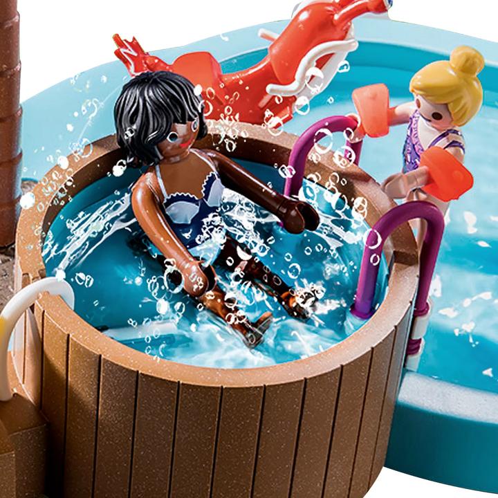 Productafbeelding Playmobil Kinderzwembad met whirlpool (70611, Playmobil familieplezier)