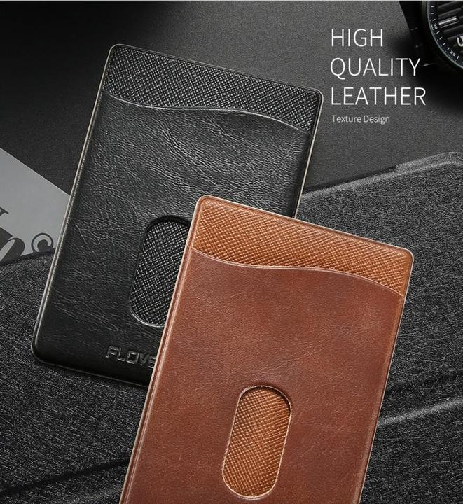 Image du produit Floveme Porte-cartes Housse en cuir autocollante pour smartphones (Universel)