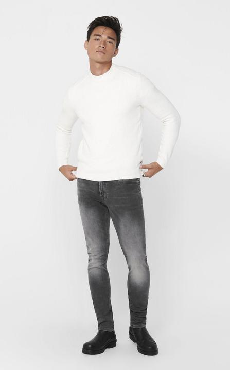 Produktbild Only & Sons ONSLoom Slim Zip Sweat Grey Slim Fit Jeans (32)