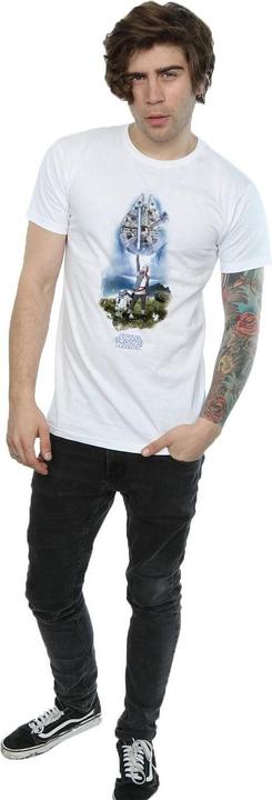 Actual product image Star Wars Mens The Last Jedi Rey Lightsaber T-Shirt (3XL)