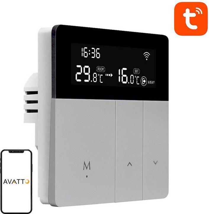 Avatto Smart Boiler Heating Termostat WT50 3A Wi-Fi Tuya