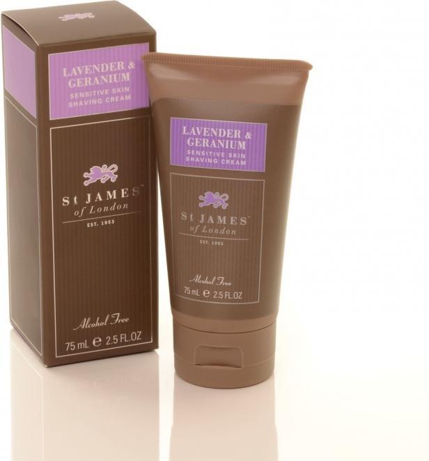 Produktbild St. James of London Rasiercreme Lavender & Geranium in Tube (75 ml, Rasiercreme)