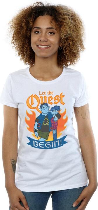 Actual product image Disney Womens/Ladies Onward Let The Quest Begin Cotton T-Shirt (XXL)