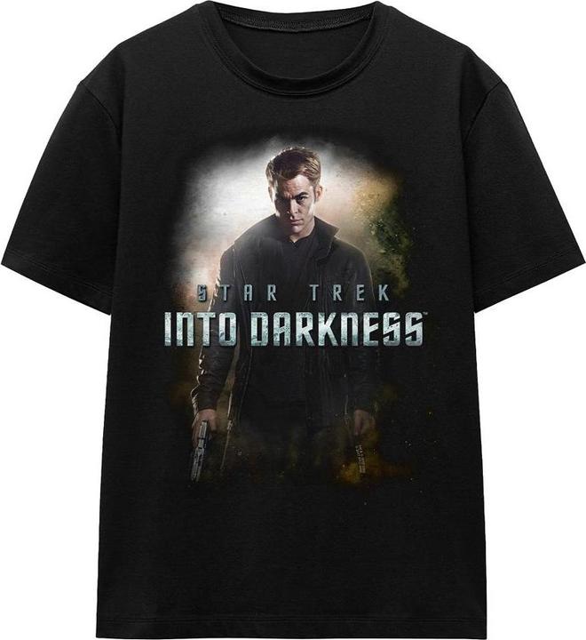 Actual product image Star Trek: Into Darkness Unisex Adult Darkness Captain Kirk T-Shirt (L)
