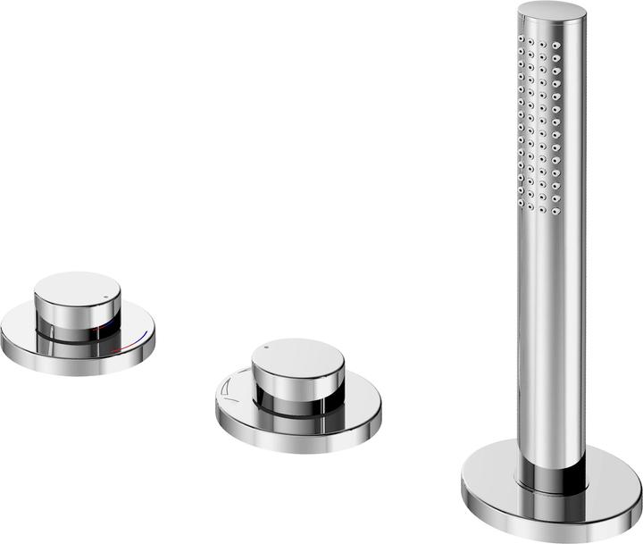 Image du produit Keuco Mitigeur bain 3 trous EDITION 400 bord de baignoire sw-chr arrondi
