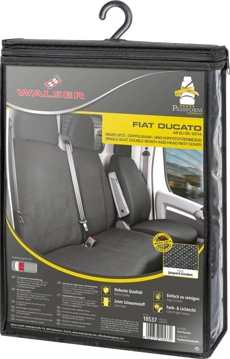 Immagine prodotto Walser Coprisedili per Fiat Ducato sedile singolo e doppia panca anteriore in poliestere BJ 06/2014 oggi