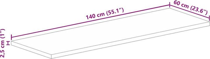 Immagine prodotto VidaXL Kineta (140 x 60 x 2,5 cm)