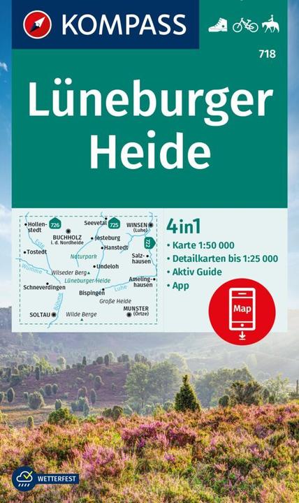 Immagine prodotto Mappa escursionistica 718 Landa di Luneburgo 1:50.000