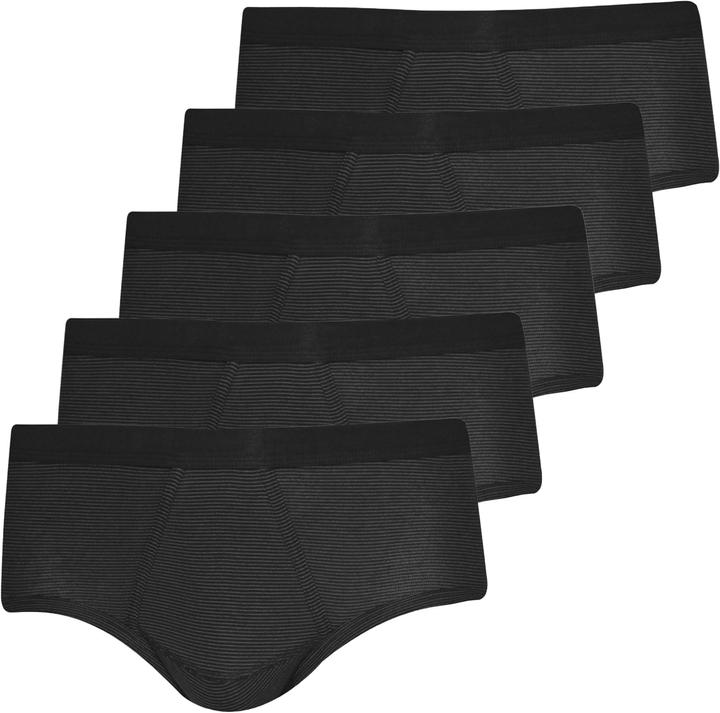 Actual product image ESGE 5-pack - fine rib striped briefs with intervention (XL, 5-pack)