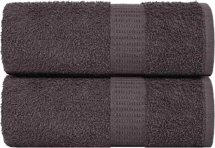 Image du produit VidaXL Serviettes pour invités 2 pcs. Anthracite 30x50 cm 360 g/m² 100% coton (30 x 50 cm)