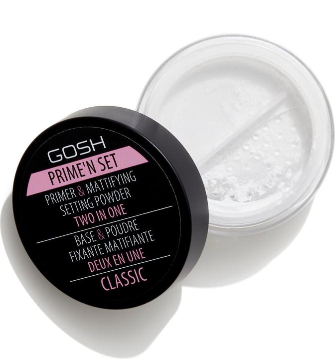 Gosh Prime'n Set Primer & Mattifying Setting Powder Two In One (Transparent)