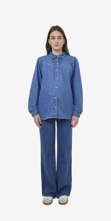 Actual product image Vertbaudet Denim blouse for pregnancy and breastfeeding (46)