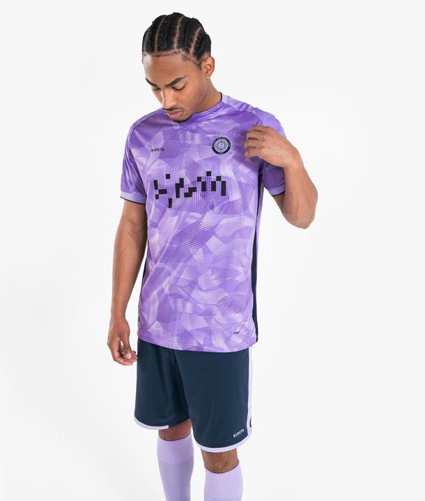 Actual product image Kipsta Men's/Women's Football Shirt short sleeve - Viralto II Parma blue/purple (L)