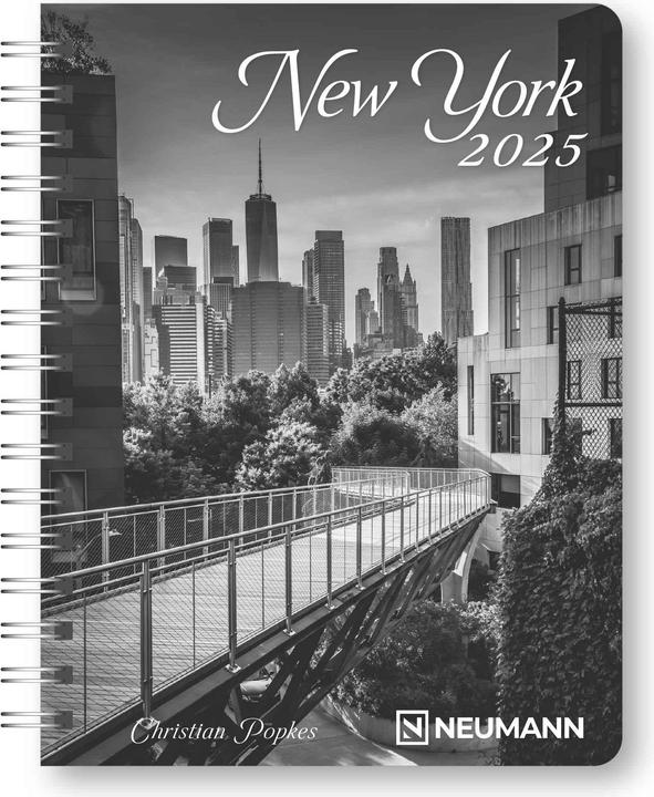 Produktbild Neumann N NEUMANNVERLAGE - New York 2025 Diary, 16,5x21,6cm, Taschenkalender mit zwölf Bildseiten und (16 x 22 cm, Deutsch)
