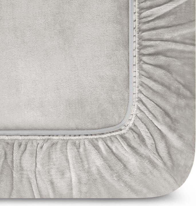 Actual product image Aspero Flannel fitted sheet PERPIGNAN (90-100 x 200 cm)