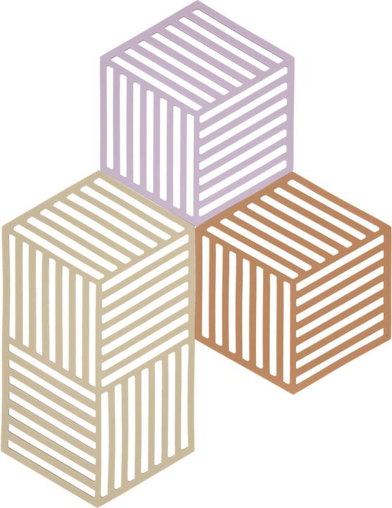 Zone Denmark Coaster set Hexagon.Indigo.32703 (3 x, Pan coaster)