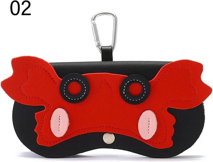 Immagine prodotto Only-Bags.Store Cartoon Portable Sun Eye Glasses Box PU Leder Brillenetui Sonnenbrille
