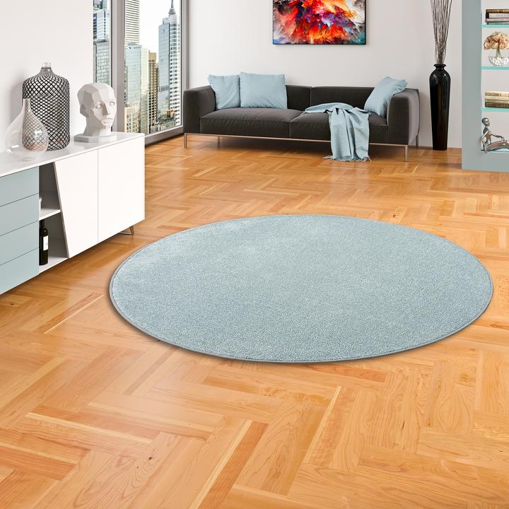 Produktbild Snapstyle Hochflor Velours Teppich Luna Rund (Ø 100 cm)